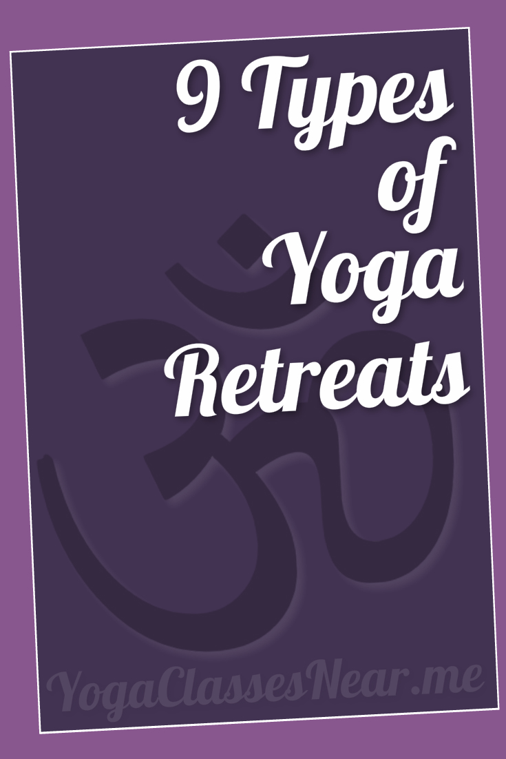 banner image title 9 types of yoga retreats